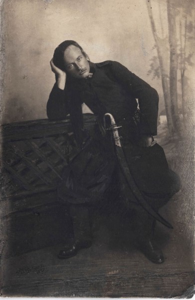 Фотокартка полковника П. Дяченка, командира кінного полку Чорних Запорожців від 20 червня 1919 р.