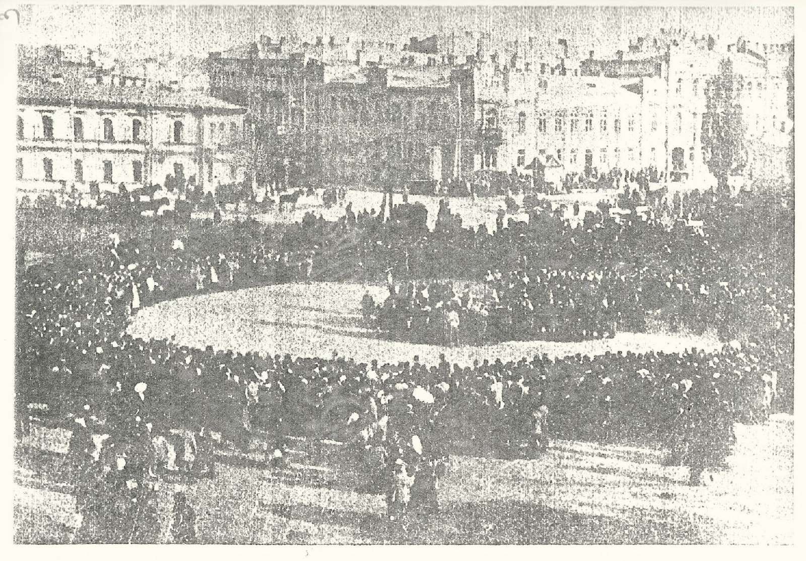 Проголошення Гетьманату на Софійській площі у Києві 29 квітня 1918 р.