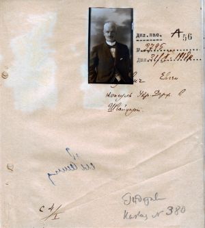 Дипломатичний паспорт консула Української Держави в Швейцарії Євгена Соковича. 31 жовтня 1918 р.