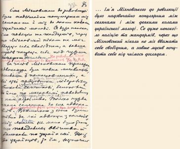 С. Шелухін. Памяті М. Міхновського. 15 червня 1924 р.