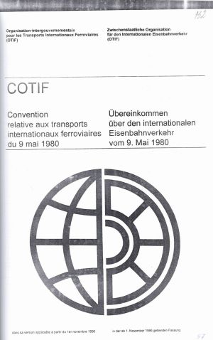 Конвенція про міжнародні залізничні перевезення (КОТІФ). 2003 р.