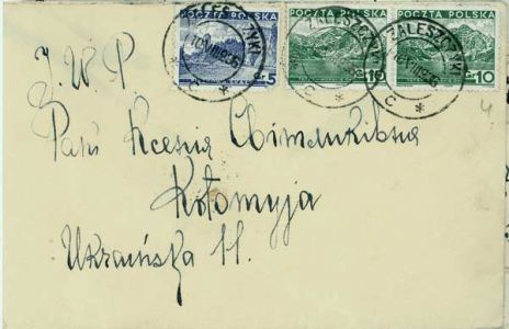 Лист О. Теліги до Ксенії Світлик. 9 серпня 1936 р.