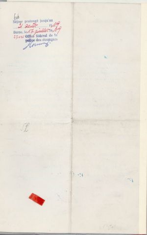 Дипломатичний паспорт посла Євмена Лукасевича. 8 жовтня 1918 р.