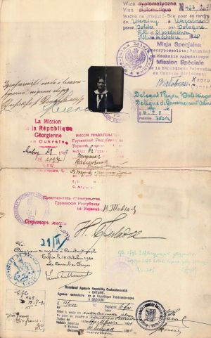 Дипломатичний паспорт Валентини Красковської. 
