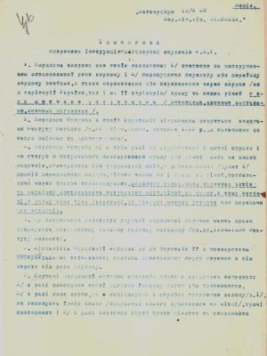 Тимчасова інструкція з охорони кордонів УНР, затверджена Керівником Міністерства фінансів УНР. 12 жовтня. 1920 р.