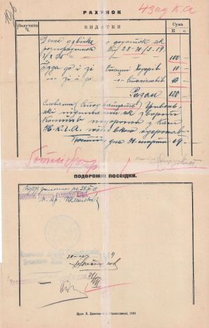 Явний приказ для чотаря Д. Кочержука. Березень 1919 р.