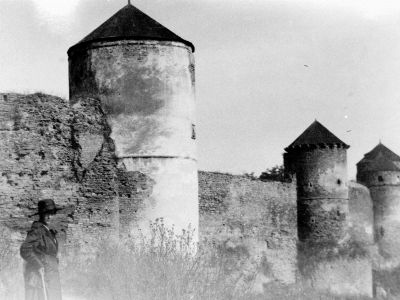 Вид на Старе місто (Башти Ласька, Тенчинська, Ковпак та Папська). 1919 р.