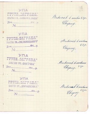 Печатки і штампи Української повстанської армії. 1943 р.