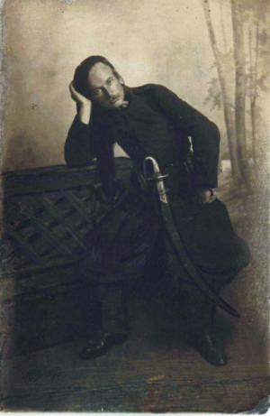 П. Дяченко - командир кінного полку Чорних запорожців. 1919 р.