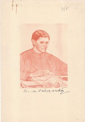 Фото-ілюстрація Ольги Кобилянської з автографом (видавництво товариства «Промінь» в Чернівцях).