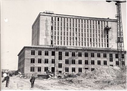 Будівництво головного комплексу споруд центральних державних архівів УРСР, 29 липня 1968 р.